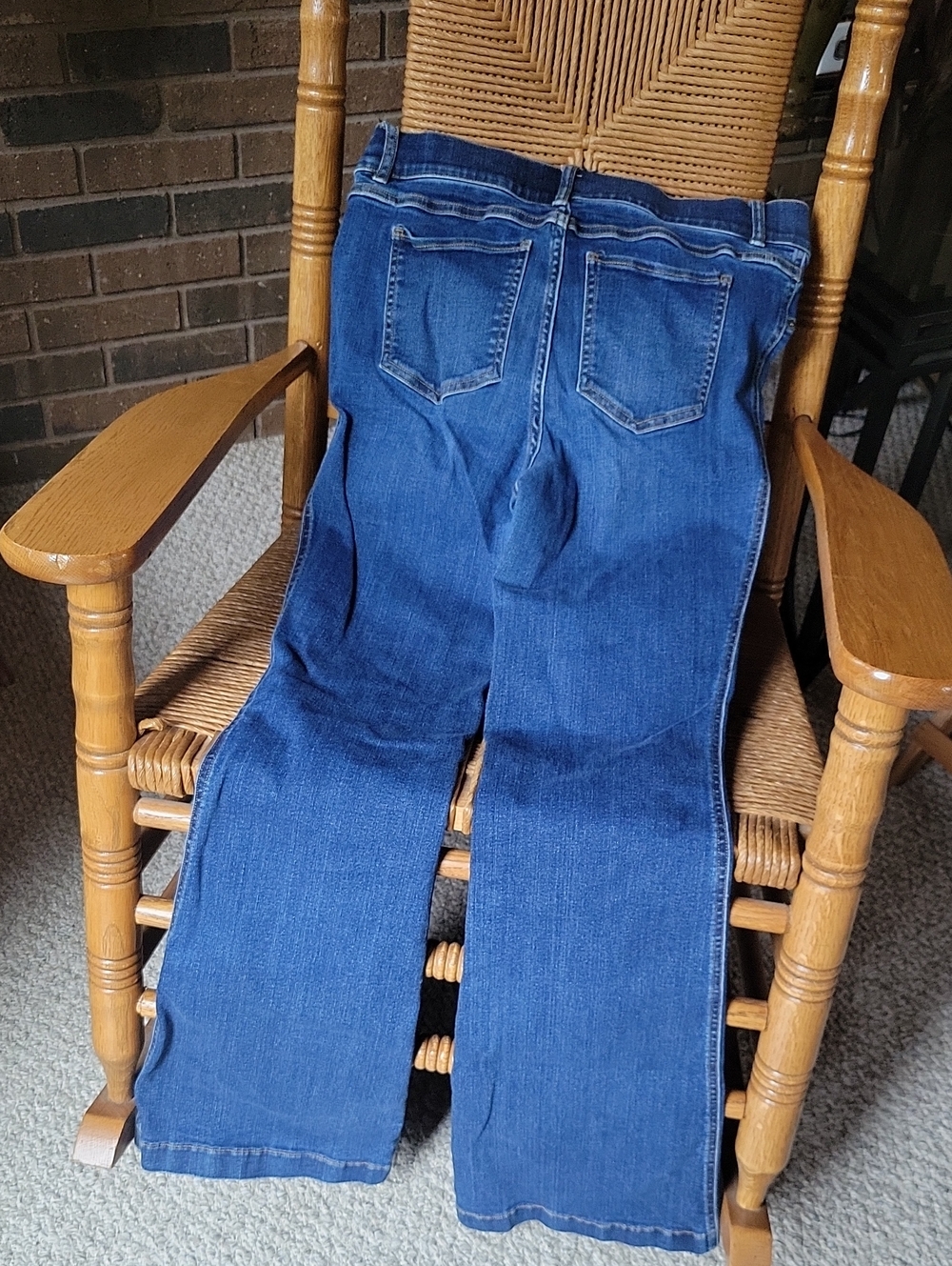 Spanx bootcut jeans/jeggings, blue, size L - Picture 8 of 10